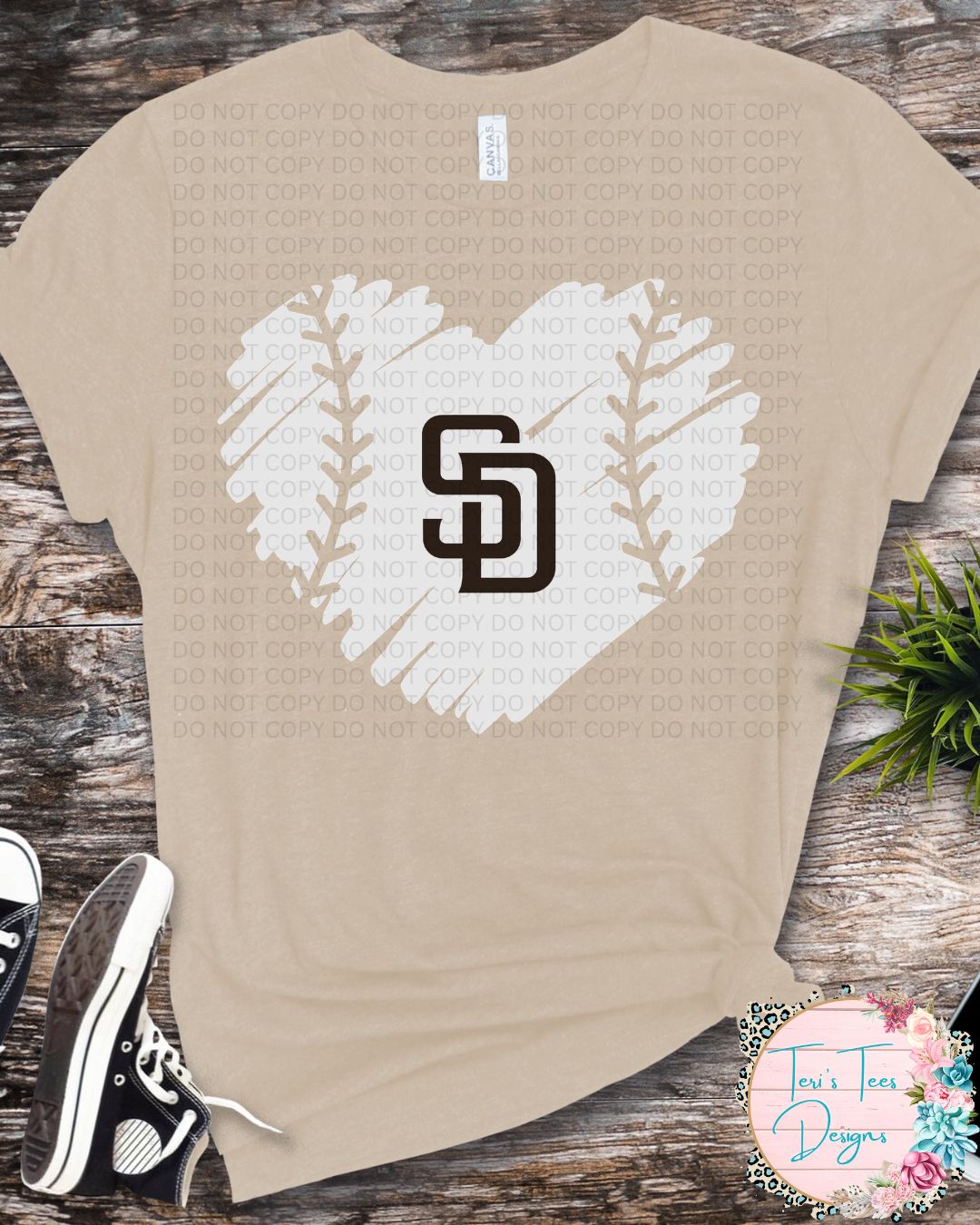 SD Padre Heart Bella Canvas T-Shirt