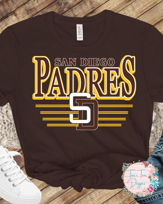 San Diego Padres Yellow/Brown T-Shirt
