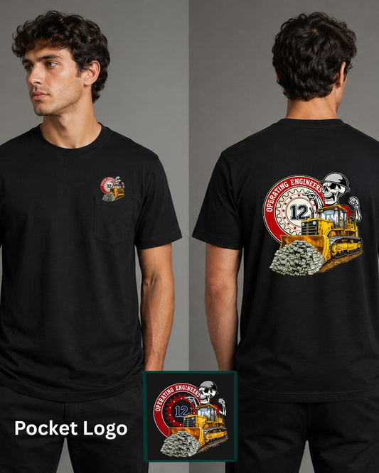 Operating Engineers IUOE The Working Class Shoveling Money T-Shirt