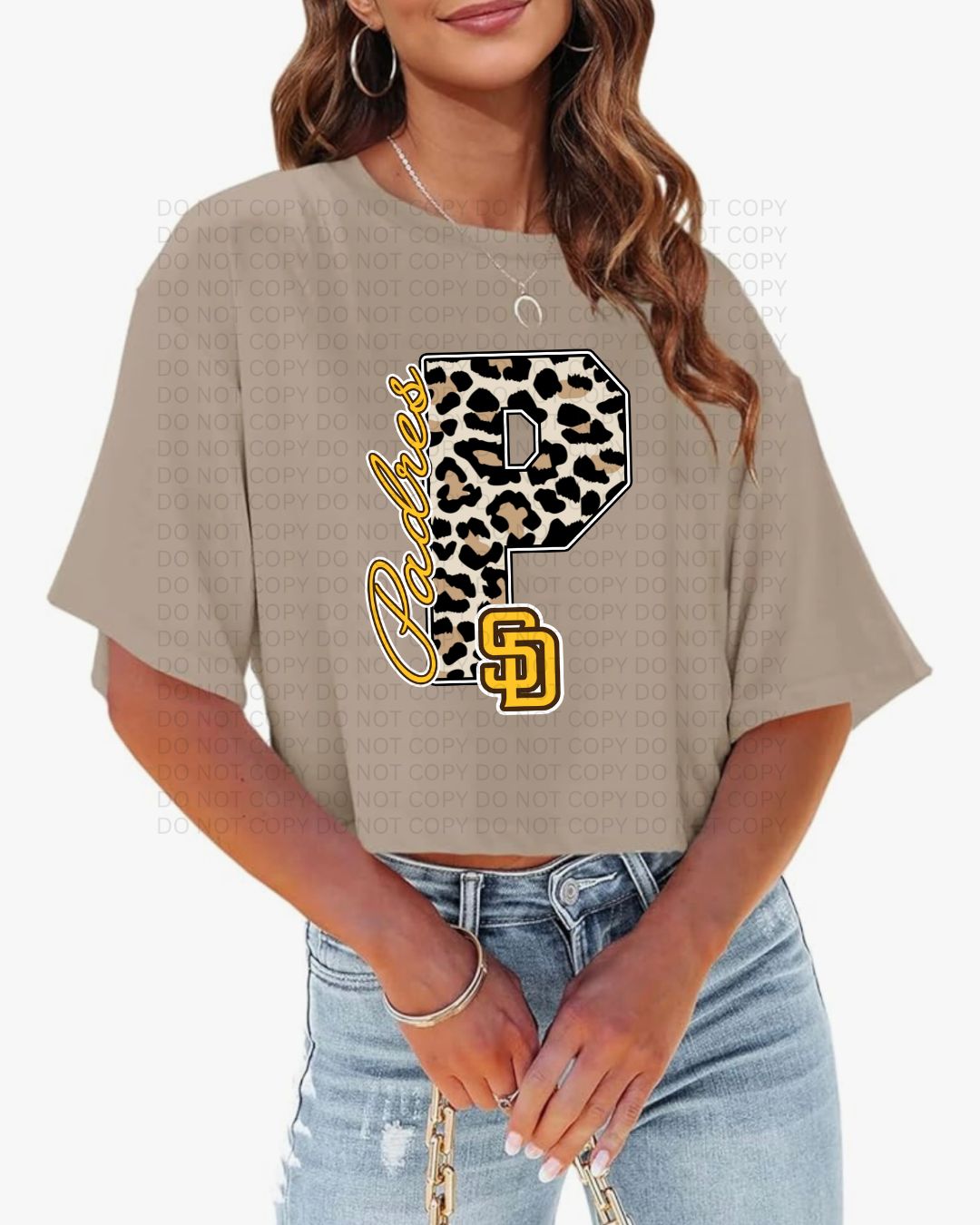 San Diego Leopard Padre Crop Top