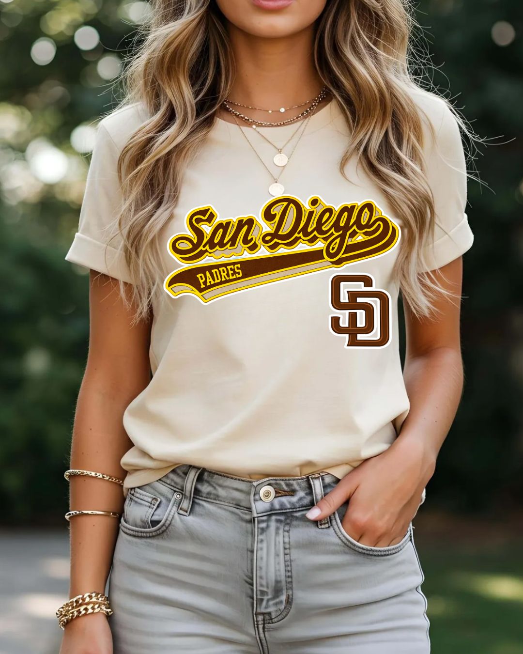 San Diego Padres SD Baseball Bella Canvas T-Shirt