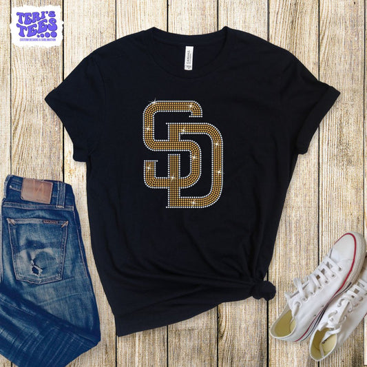 San Diego Rhinestone T-Shirt