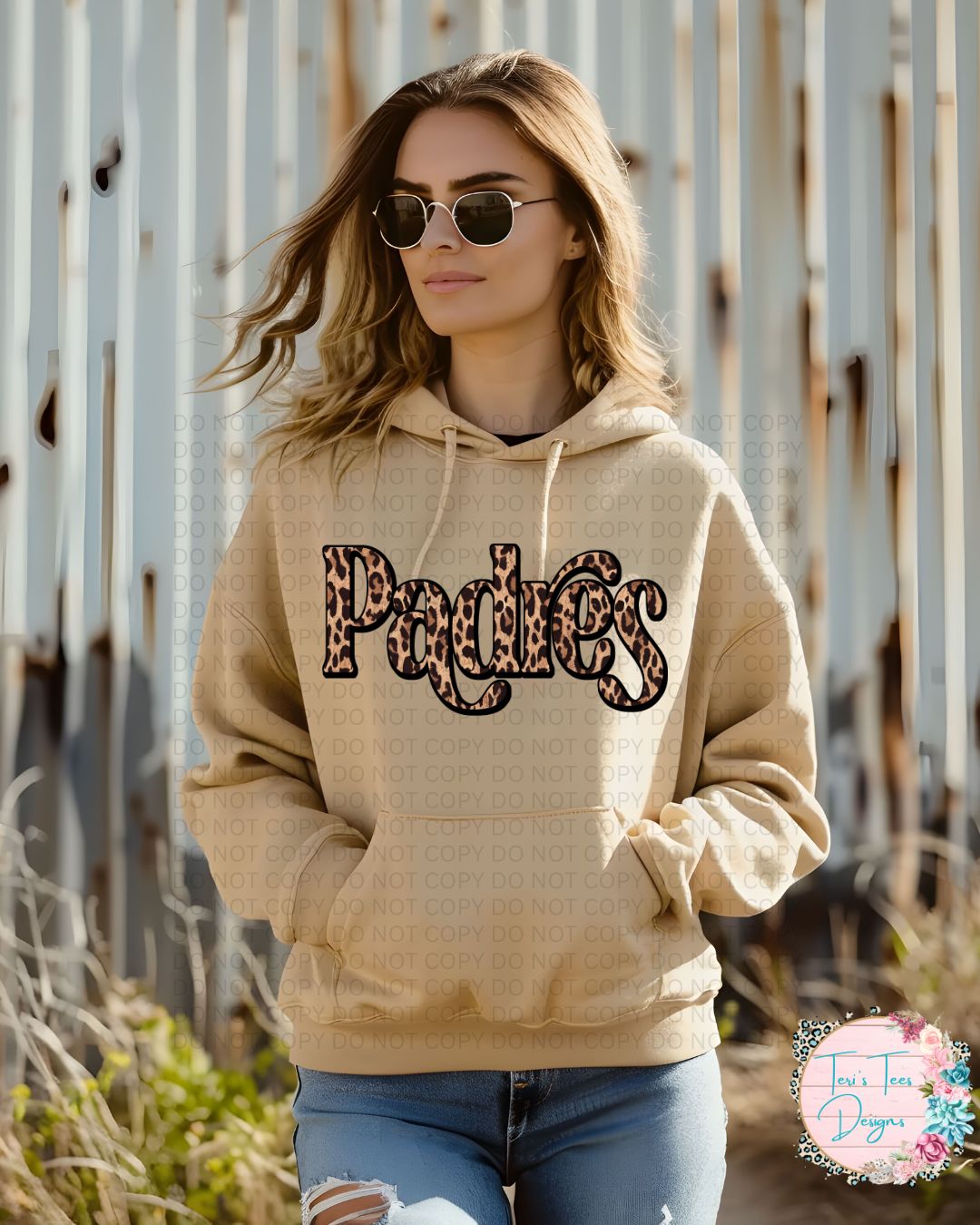Padres Retro Leopard Gildan Hoodie