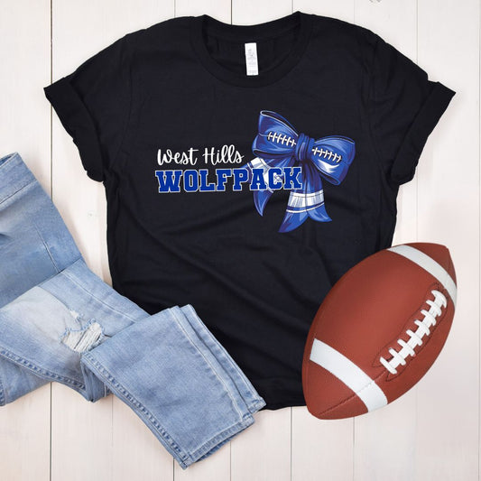 West Hills Wolfpack Coquette Bow T-Shirt