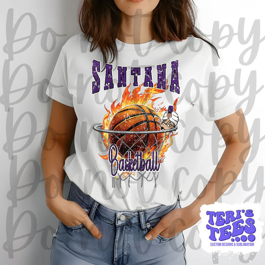 Santana Sultans Basketball T-Shirt