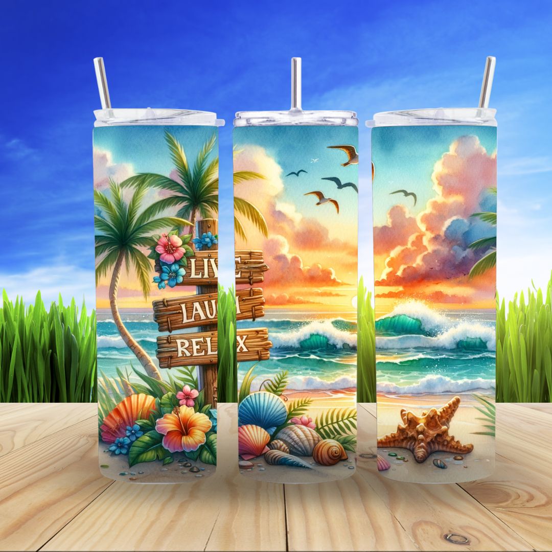 Life's a Beach 20 oz Tumbler
