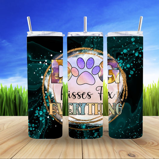 Dog Kisses Fix Everything 20 oz Tumbler