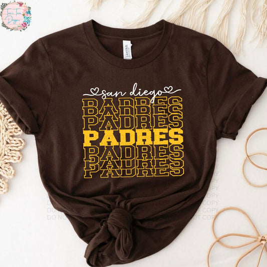 San Diego Stacked Padres  T-Shirt