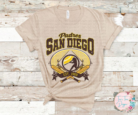 Padres San Diego est 1969 Crew T-Shirt
