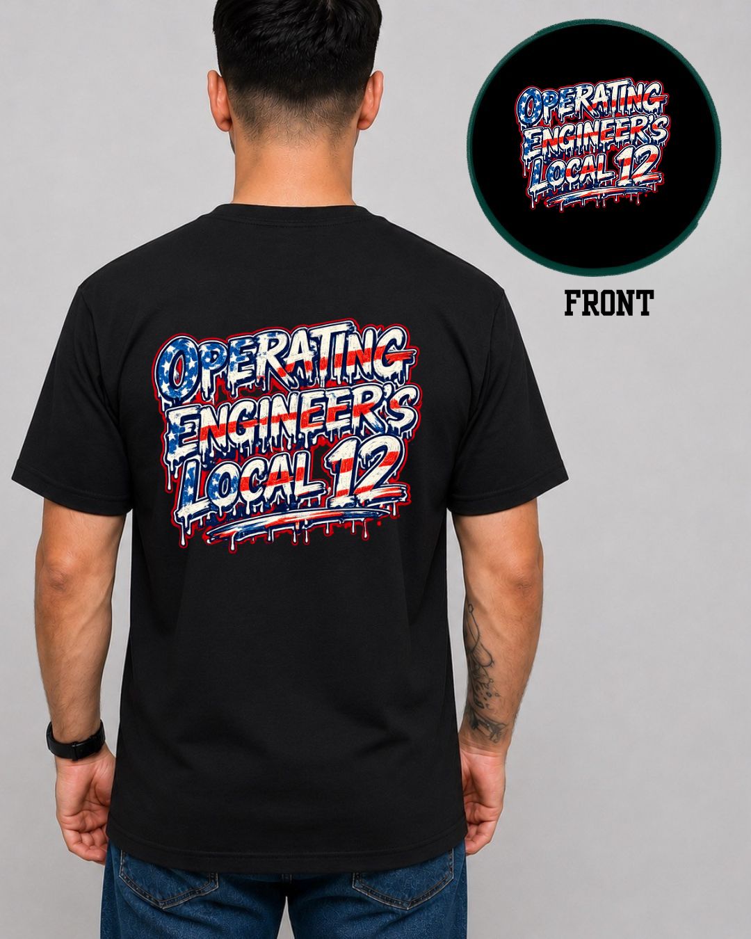 Red White Blue Operating Engineers Drip