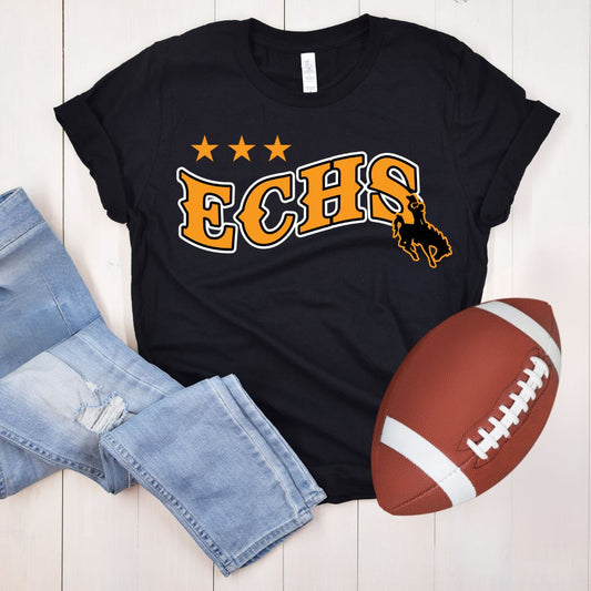 ECHS Wave with Mascot for El Capitan HIgh School T-Shirt