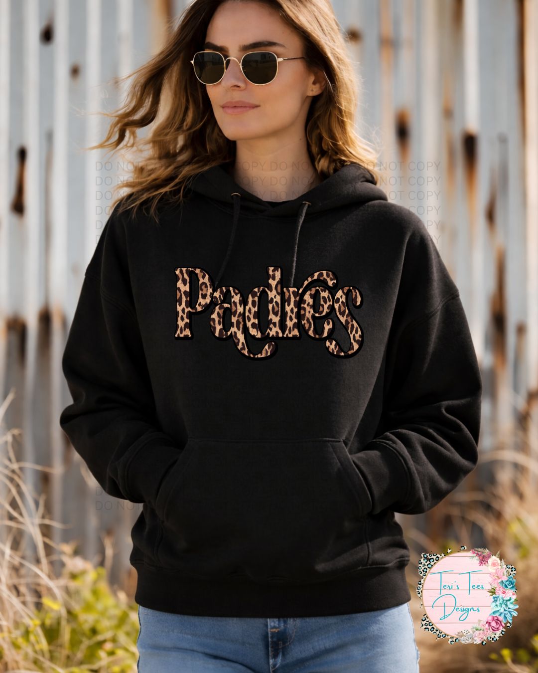 Padres Retro Leopard Gildan Hoodie