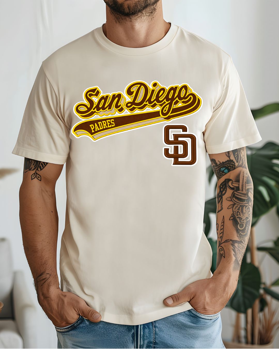 San Diego Padres SD Men's Gildan Ultra T-Shirt
