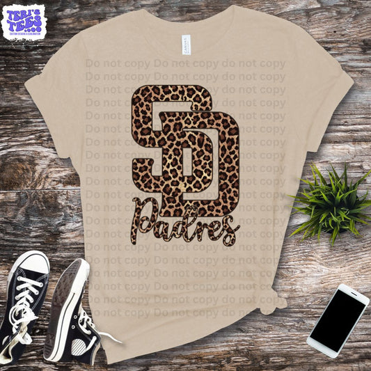 SD Padres Leopard T-Shirt