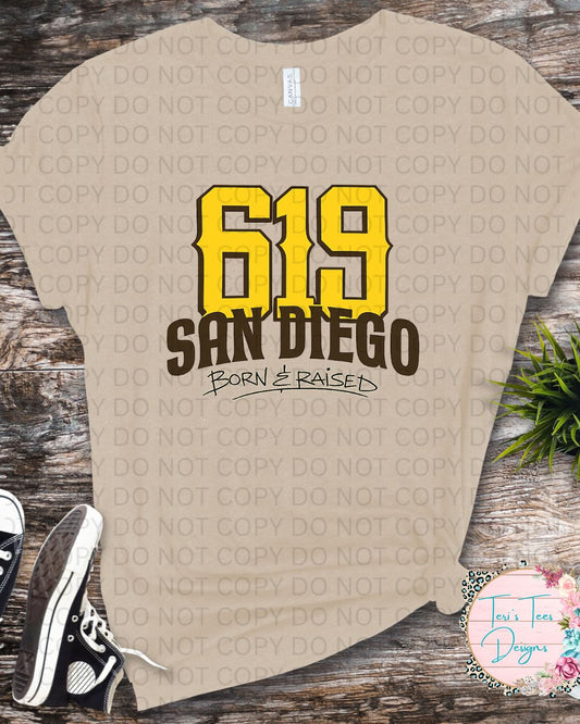 619 San Diego Born & Raised Women's T-Shirt