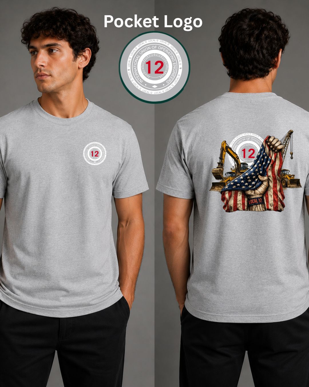 Patriotic Flag with equipment local 12