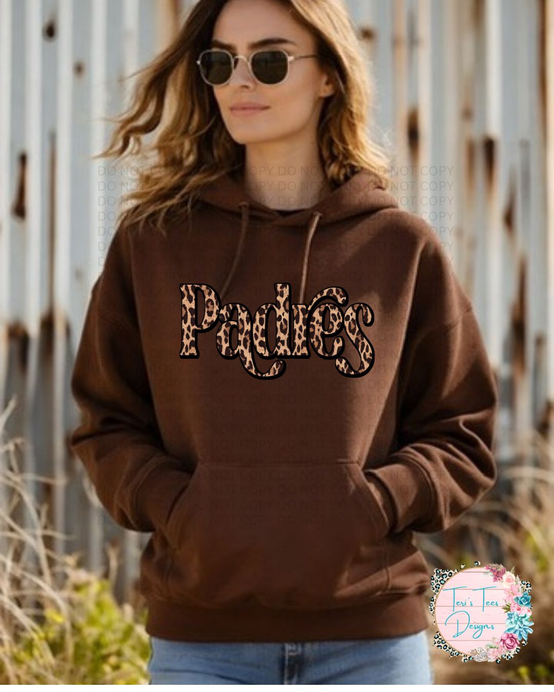 Padres Retro Leopard Gildan Hoodie