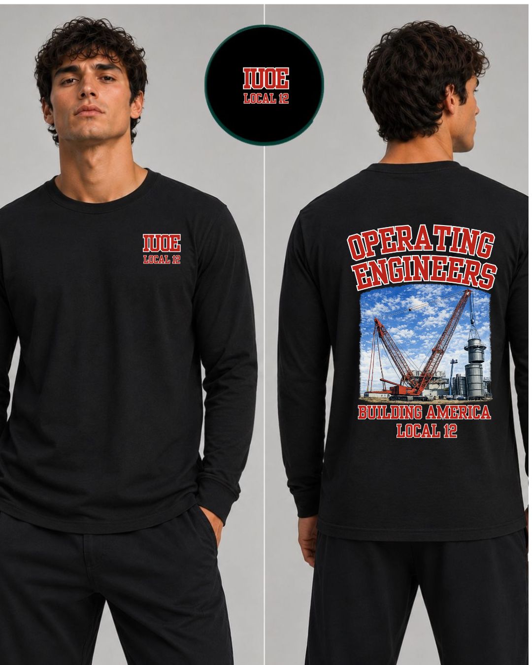 OE Red Crane Long Sleeve T-Shirt