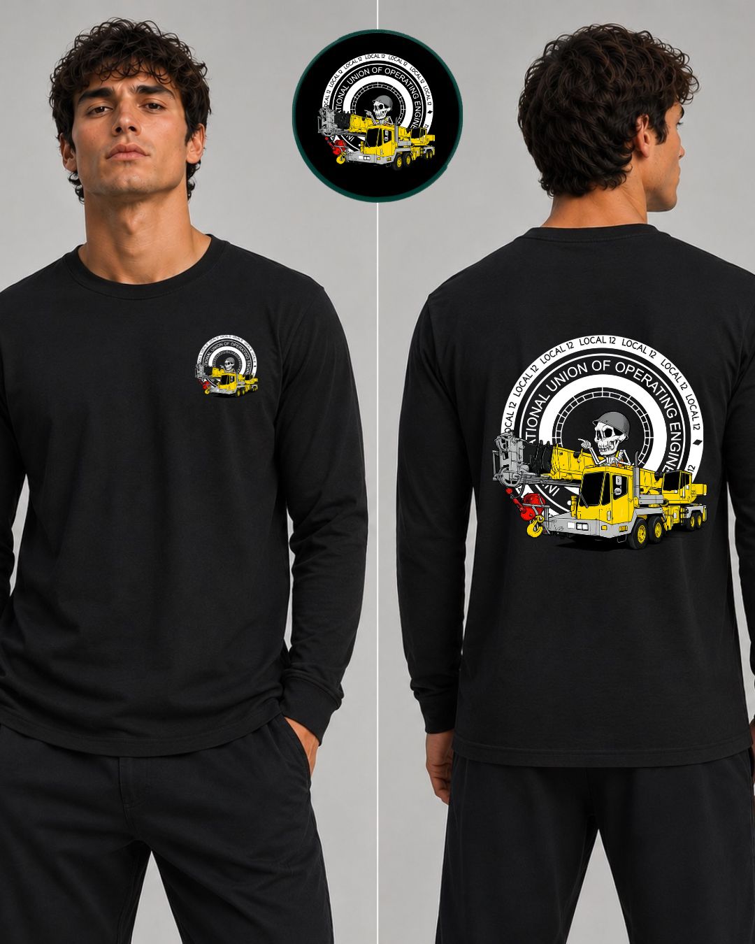 Hydraulic Crane Skeleton with 12 Steam Gauge Long Sleeve