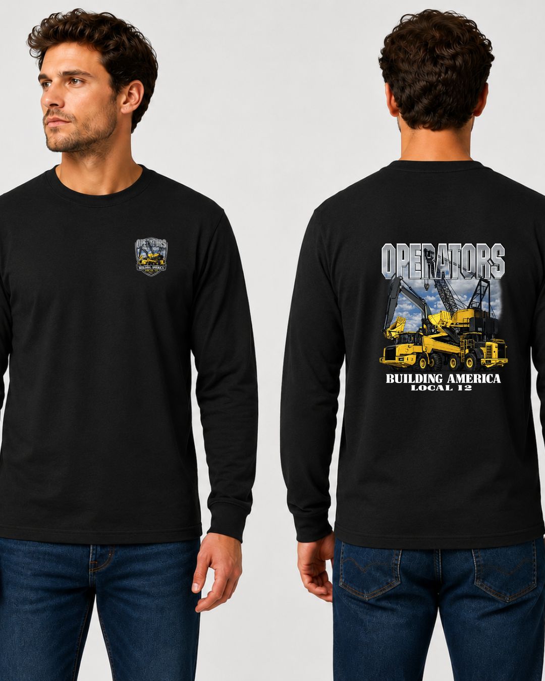 Operators Building America Local 12 Long Sleeve T-Shirt