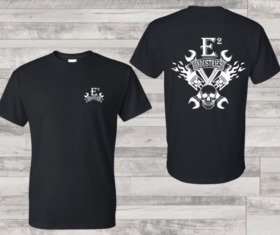 E Square Industries on Black Gildan Ultra Cotton T-Shirt
