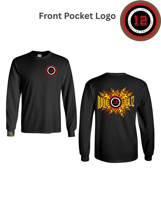 IUOE Flames Long Sleeve T-Shirt