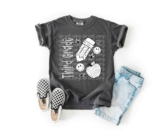 Back to School 3rd Grade Comfort Colors Youth T-Shirt