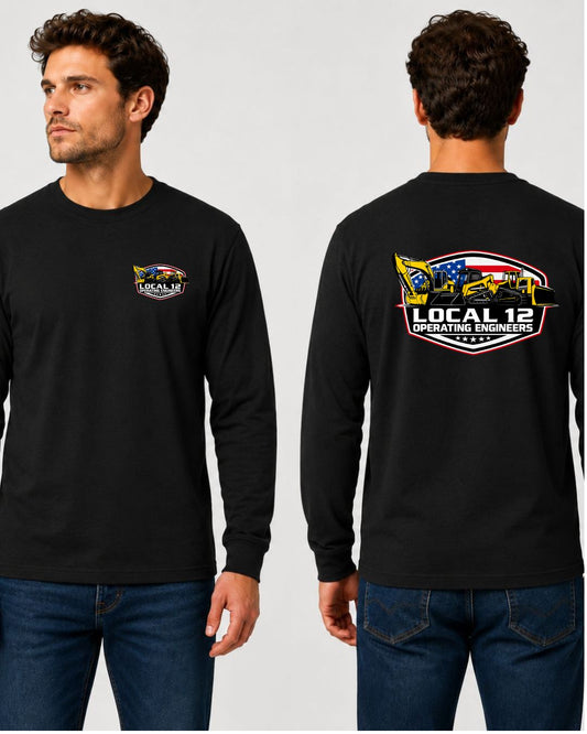 Local 12 Logo with flag Long Sleeve