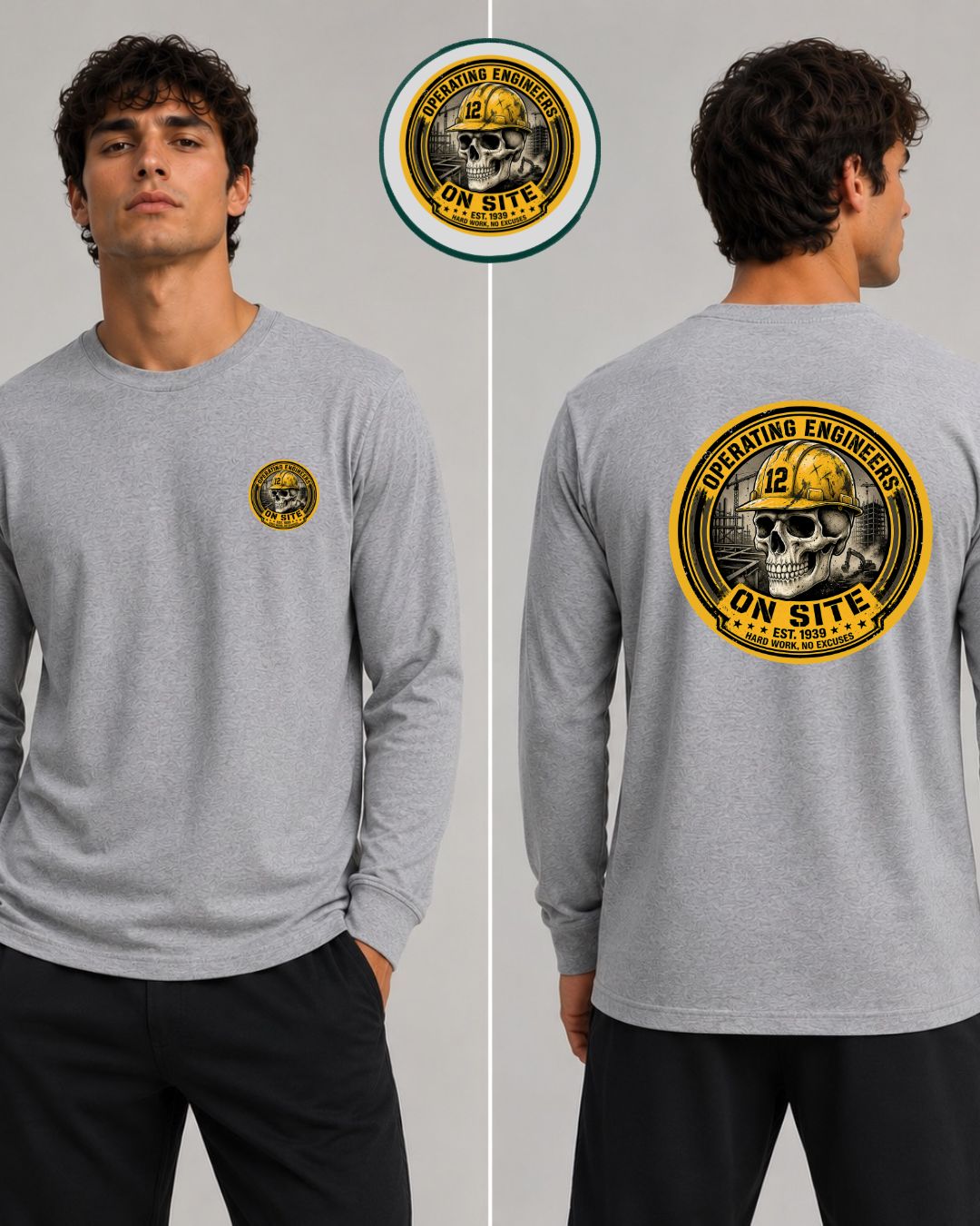 Operating Engineers On-Site Skull Long Sleeve