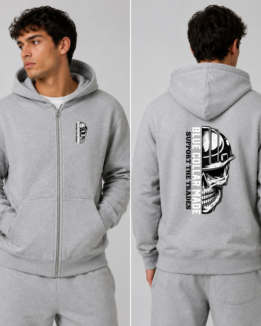 Blue Collar Made Support the Trade Zip-Up Hoodie