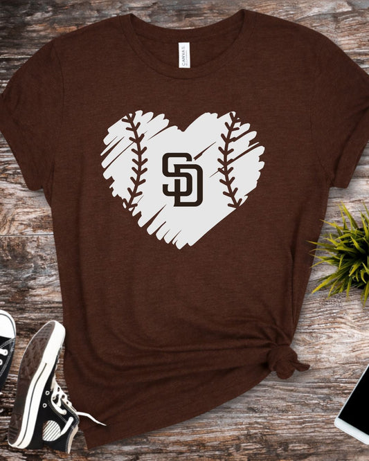 SD Padre Heart Bella Canvas T-Shirt