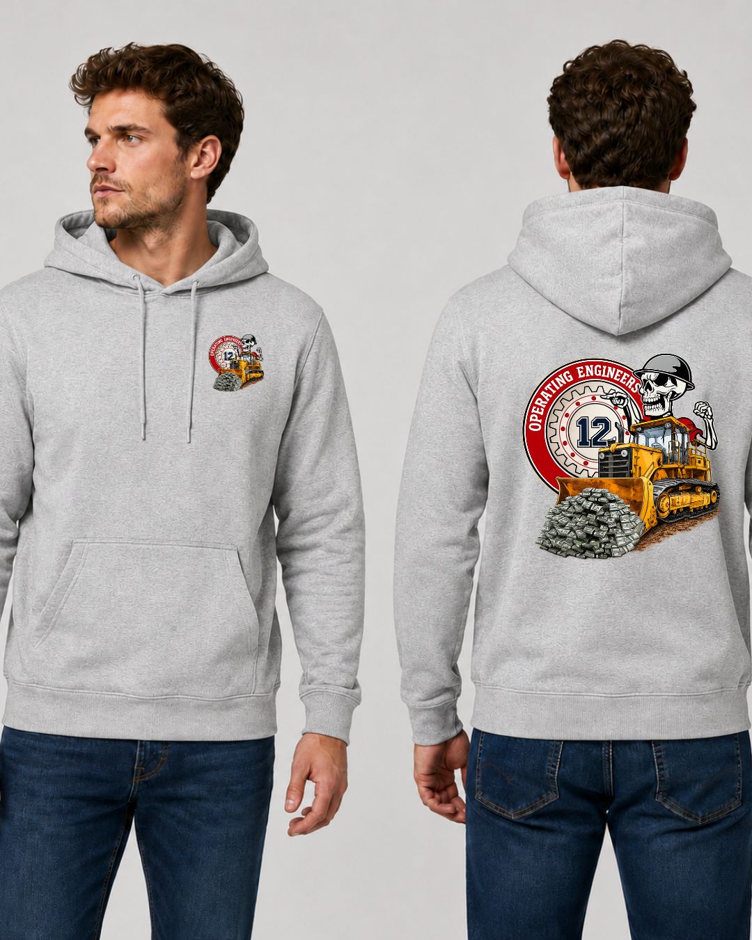 Operating Engineers IUOE The Working Class Shoveling Money Hoodie