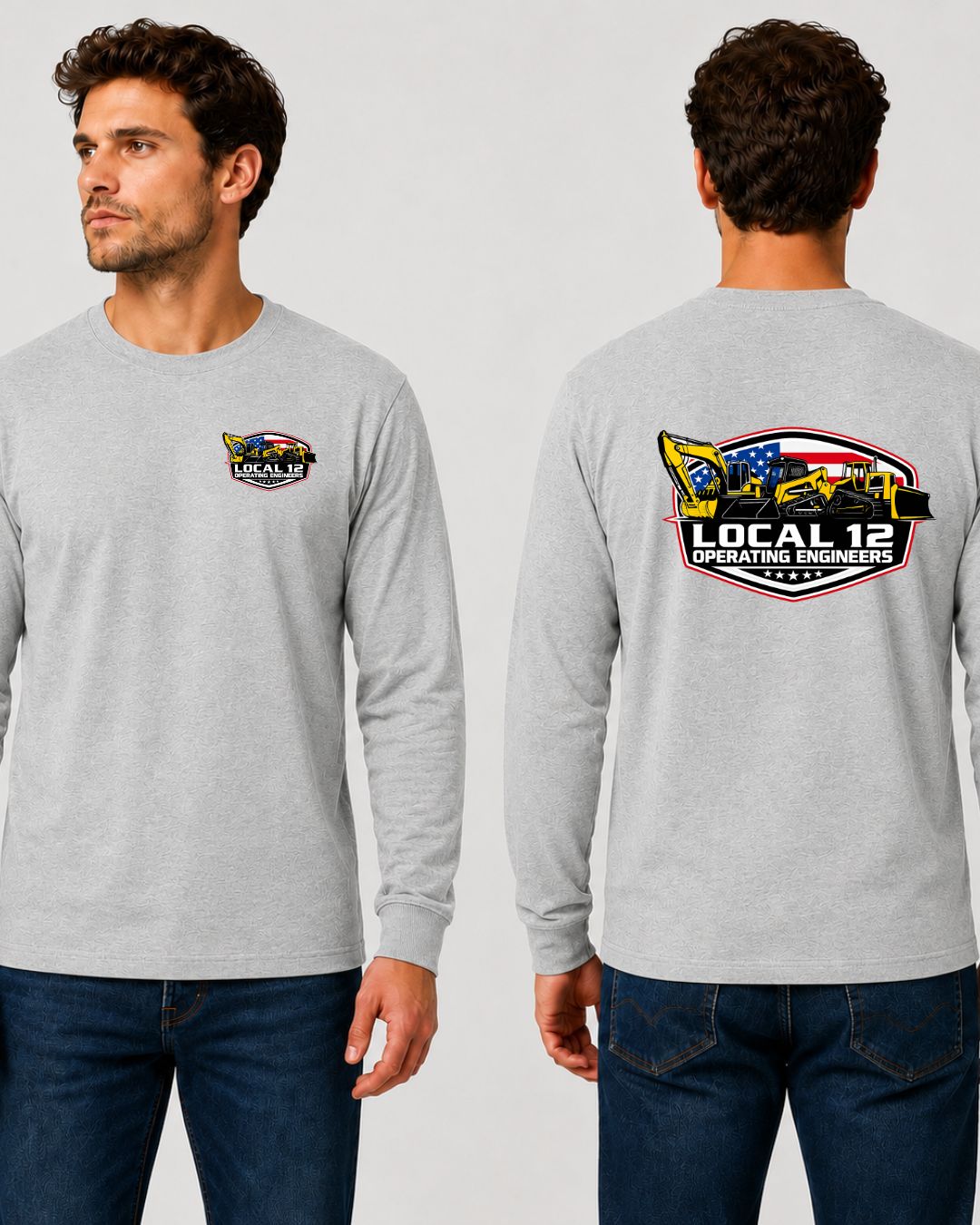Local 12 Logo with flag Long Sleeve