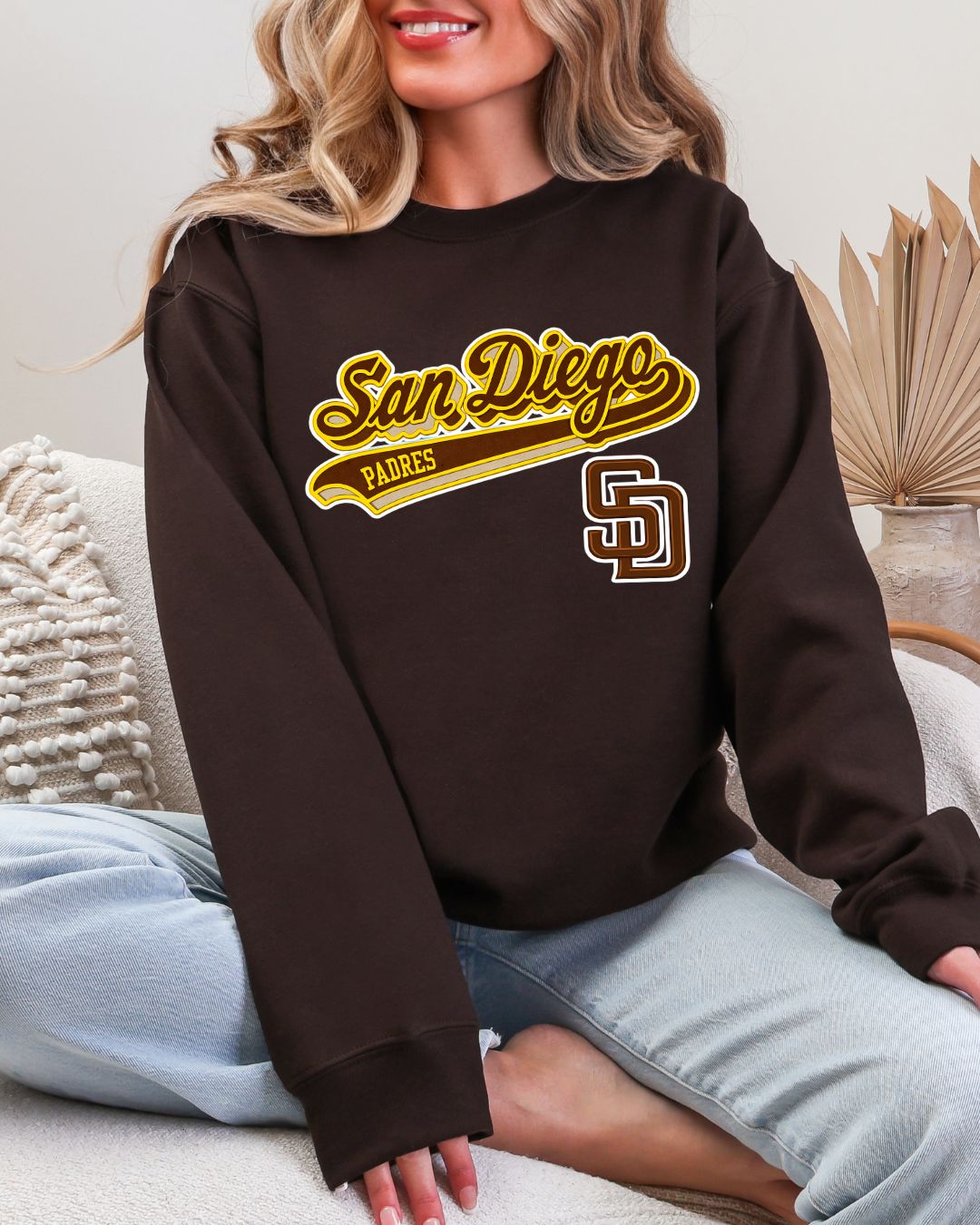 San Diego Padres SD Crew Sweatshirt
