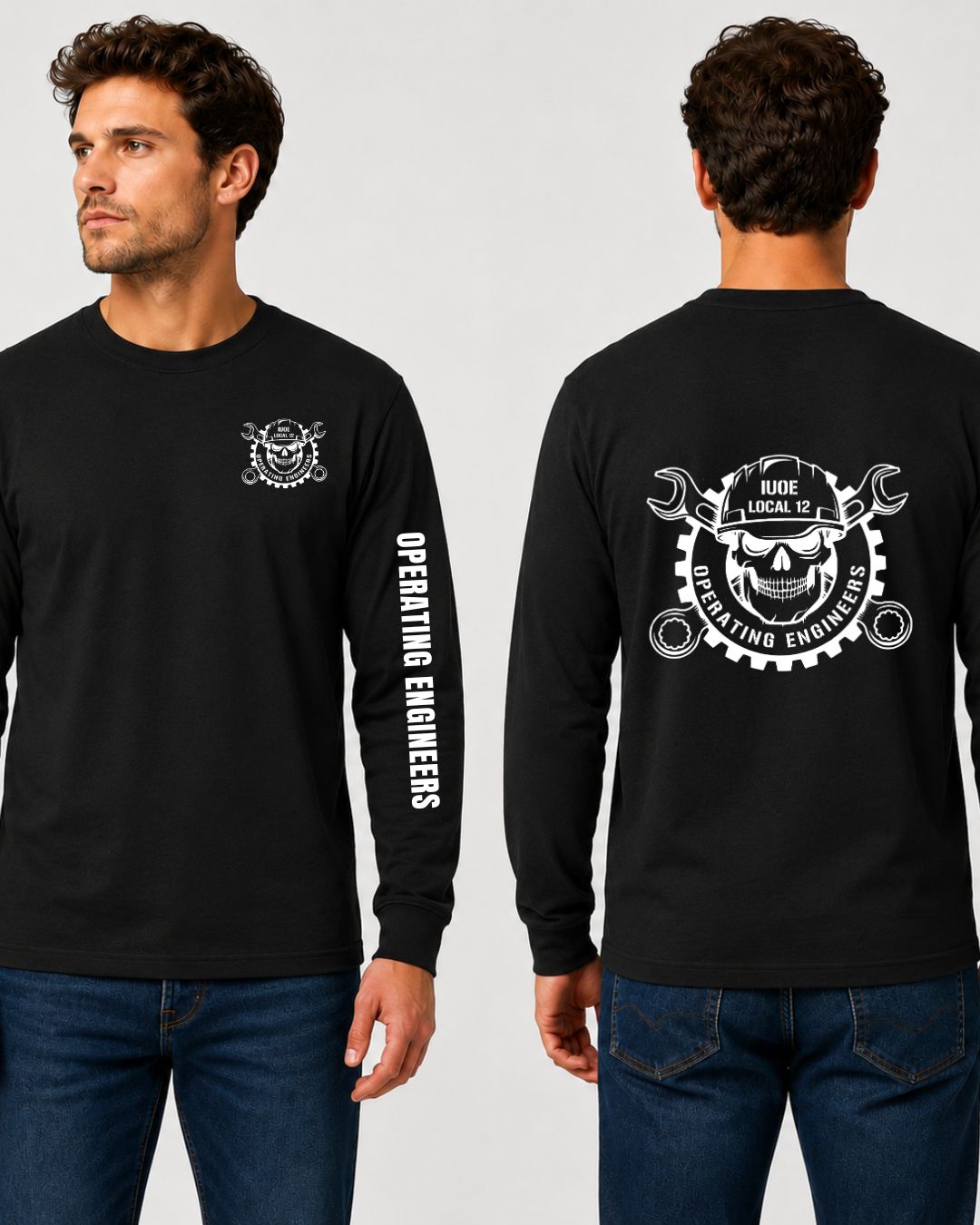 IUOE Skull Long Sleeve T-Shirt