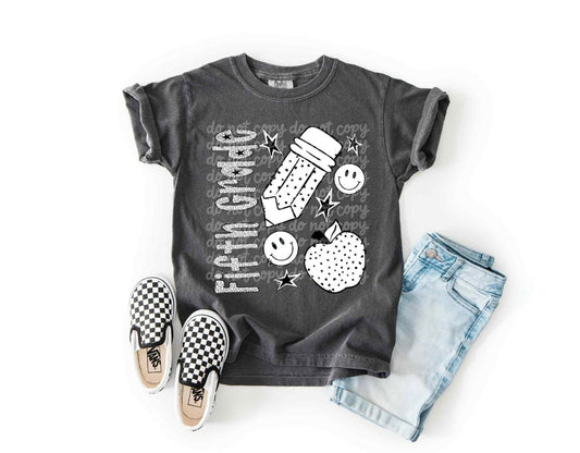 Back to School 5th Grade on Comfort Colors Youth T-Shirt