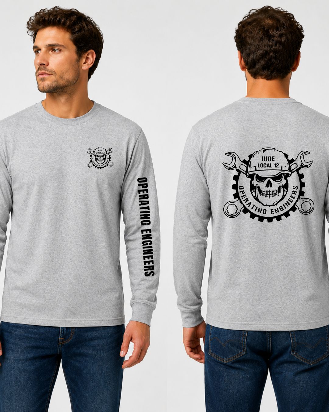 IUOE Skull Long Sleeve T-Shirt