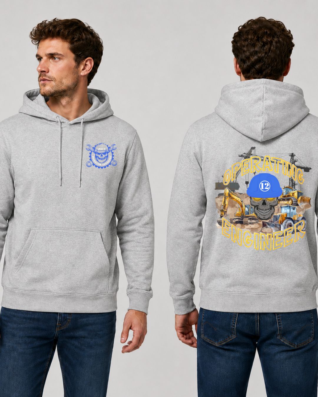 OE Skull heavy Equipment Hoodie