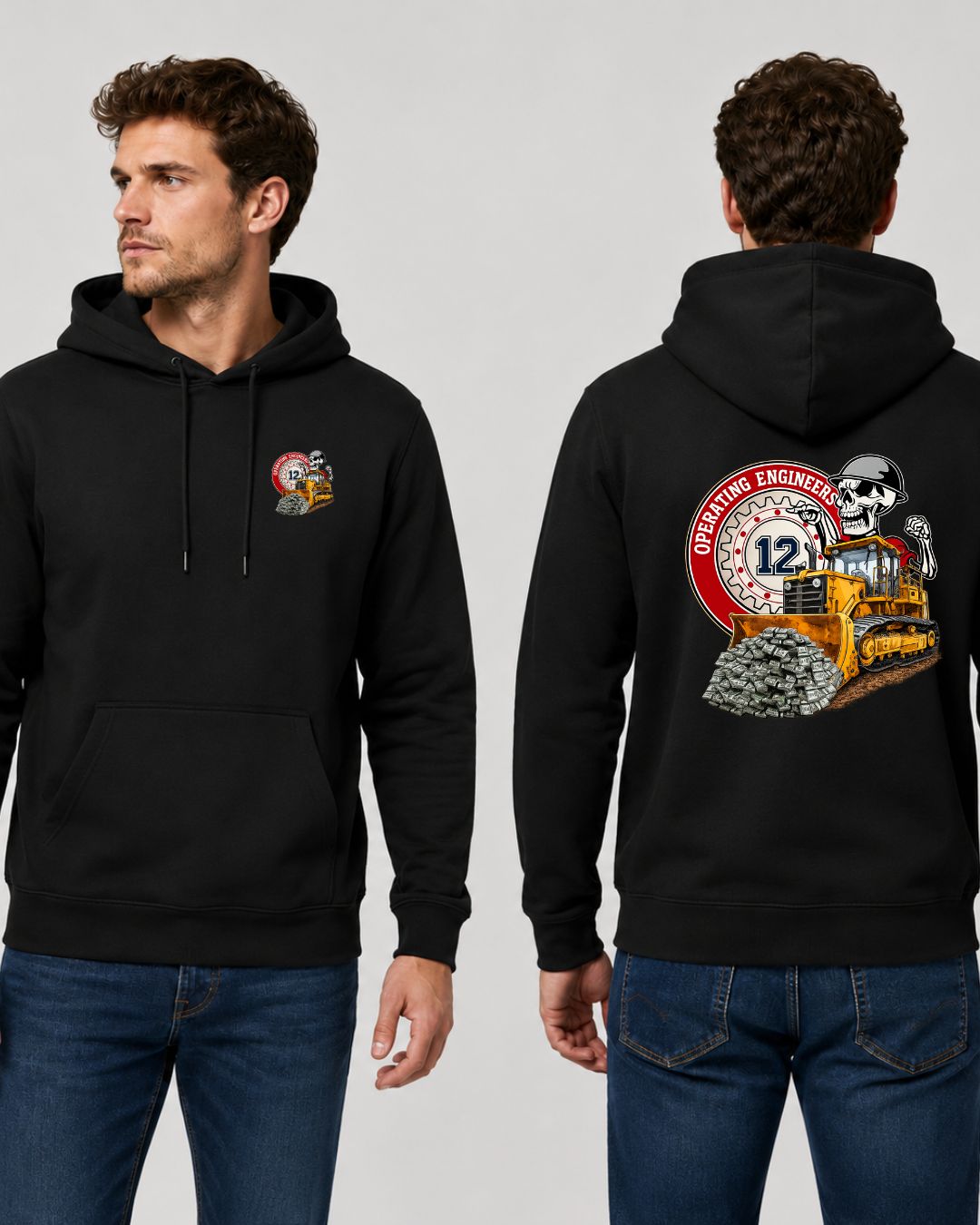 Operating Engineers IUOE The Working Class Shoveling Money Hoodie