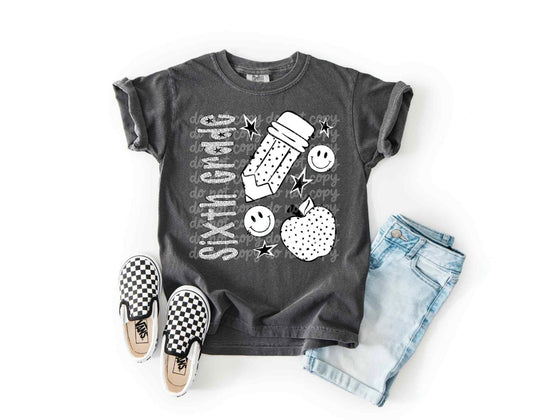 Back to School 6th Grade on Comfort Colors Youth T-Shirt