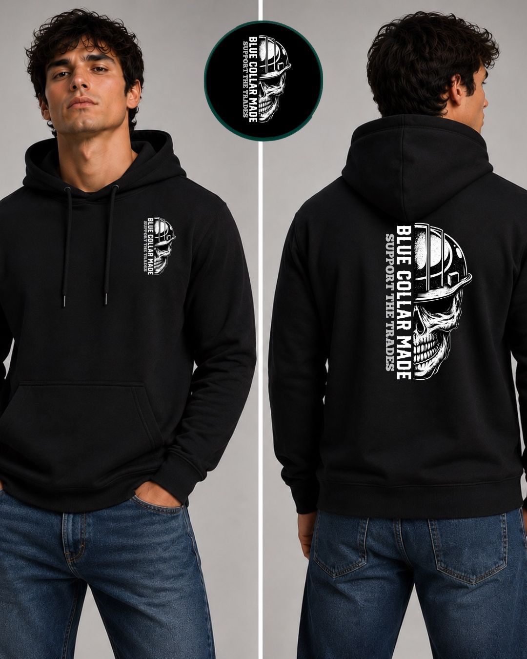 Blue Collar Made Support the Trade Hoodie