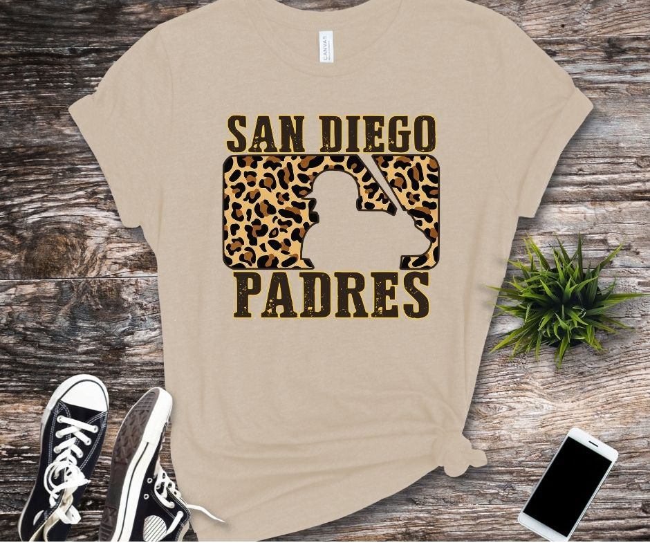 San Diego Padres Leopard  Women's T-Shirt