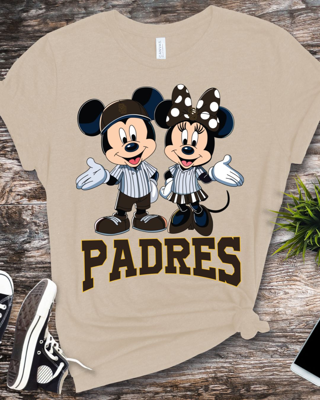 Padres Bundle M & M #3 Design Women's Bella Canvas T-Shirt