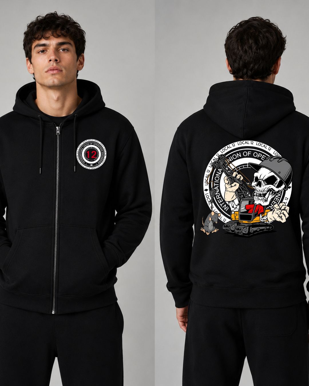 Crane Rat Zip-Up Hoodie