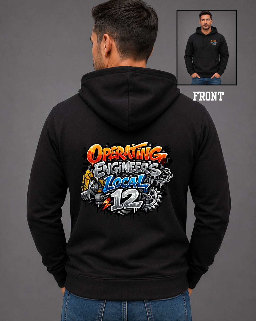 OE Graffiti Zip-Up Hoodie
