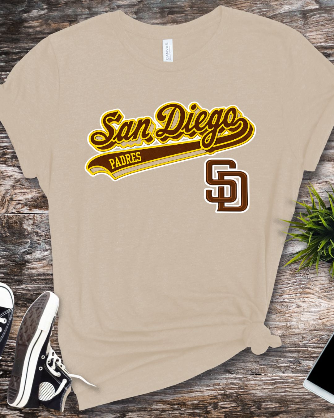 San Diego Padres SD Baseball Bella Canvas T-Shirt