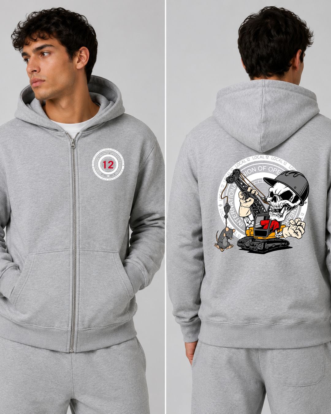 Crane Rat Zip-Up Hoodie
