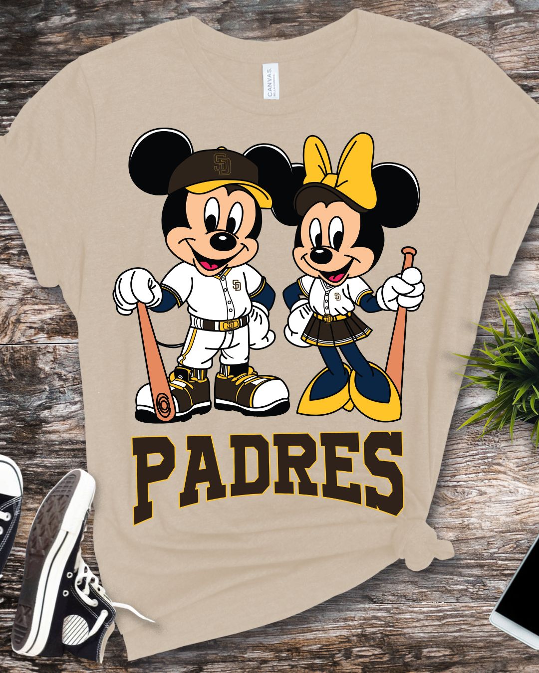 Padres Bundle M & M #9 Design Women's Bella Canvas T-Shirt
