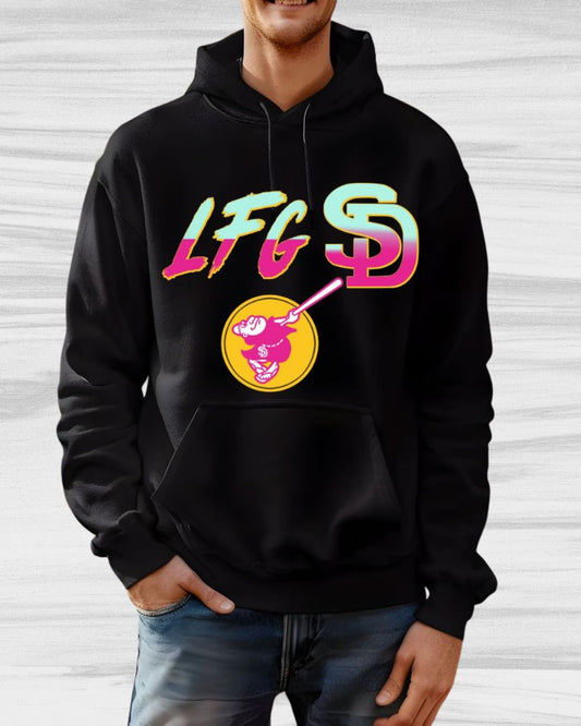LFG SD on Black Gildan Unisex Hoodie