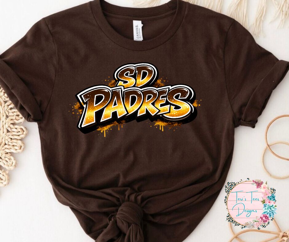 San Diego Padres Graffiti Women's T-Shirt